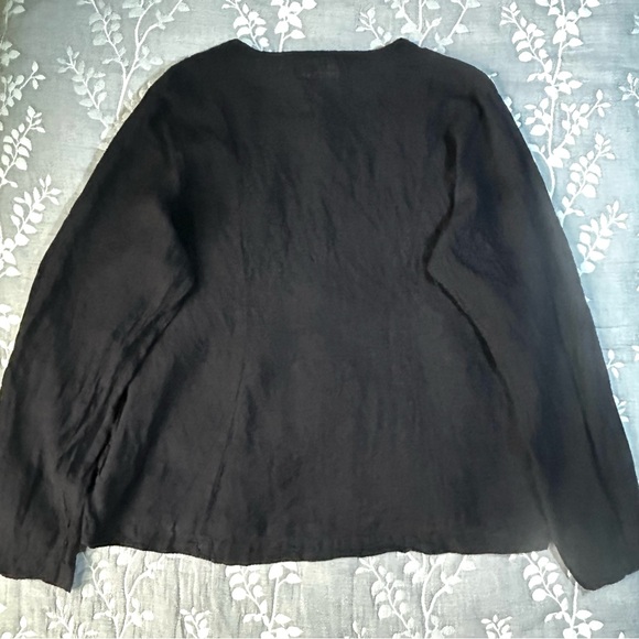 Flax linen button cardigan/jacket - Picture 4 of 10